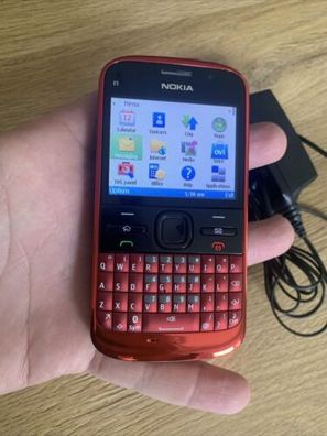 Nokia E5-00 - Rot Schwarz Top Zustand