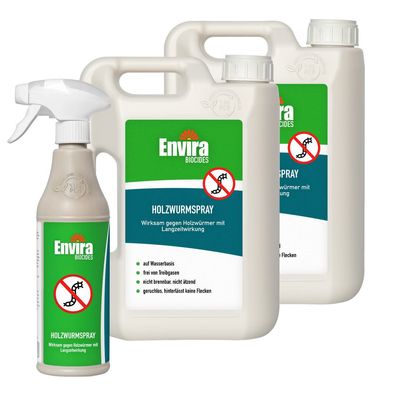 ENVIRA Holzwurmspray 500ML + 2 X 2L