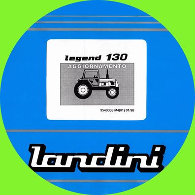 Ersatzteilliste für den Landini Traktor LEGENT 130 Ungebraucht