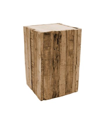 Holz Sockel LEON - S - ca. 30x20 cm - Blumenständer Blumensäule Blumen Hocker Deko