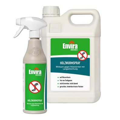 ENVIRA Holzwurmspray 500ML + 5L