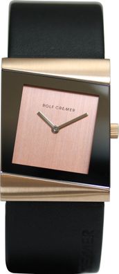 Rolf Cremer Quarz Edelstahl Armbanduhr 500005 Style Lederband
