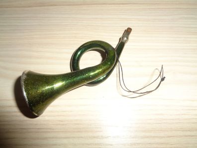 Baumbehang, Christbaumkugel , Trompete grün ca 9cm
