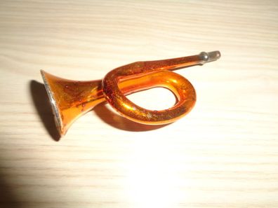 Baumbehang, Christbaumkugel , Trompete gold ca 9cm
