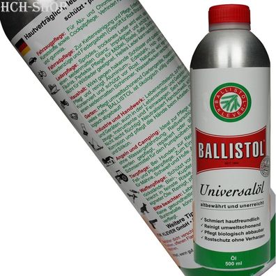 Ballistol Pflegeöl Schmieröl Waffenöl Universalöl Reinigungsöl 500 ml