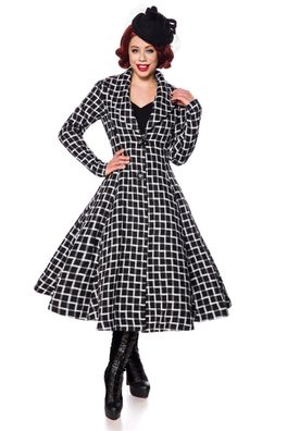Belsira 50130 Belsira Premium Übergangsmantel Gr. XL, schwarz/ weiß