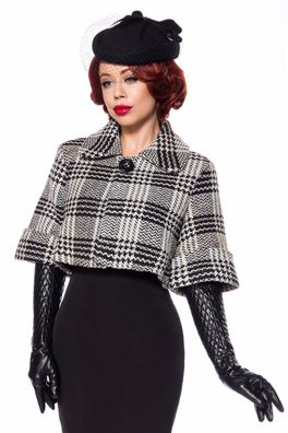 Belsira 50135 Belsira Premium Wolljäckchen Gr.2XL, schwarz/ weiß