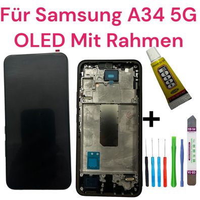 OLED Display Für Samsung Galaxy A34 5G 2023 SM-A346 LCD Bildschirm TouchScreen ...