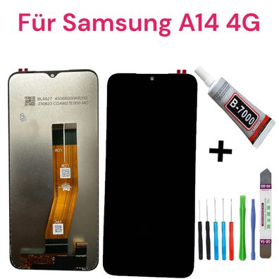 LCD Display Für Samsung Galaxy A14 4G SM-A146 Bildschirm TouchScreen Schwarz + TOOL