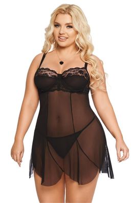 schwarzes Chemise 1895 von Softline Pluse Size Collection