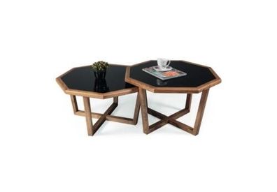 Couchtisch Modern Beistelltisch Designer Wohnzimmertisch Luxur 2x Tisch