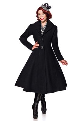 Belsira 50132 Belsira Premium Wollmantel Gr.4XL, schwarz