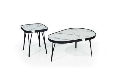Moderner Couchtisch 2x für Wohnzimmer Luxur Möbel Schwarz neuer Möbel