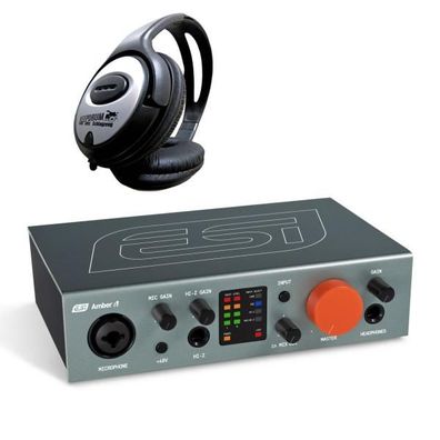 ESI Amber i1 USB-C Audio-Interface mit Kopfhörer