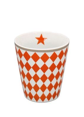 Becher Happy Mug 62 Harlekin orange 1 St