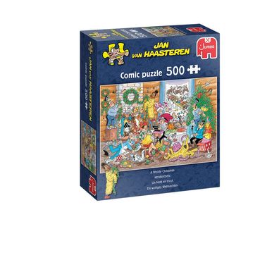 Jumbo Spiele 1110100039 Jan van Haasteren Ein wolliges Weihnachten 500 Teile Puzzle