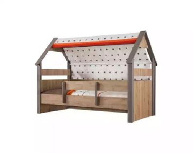 Kinderbett Bett Bettrahmen Kinderzimmer Holz Braun Betten Kindermöbel