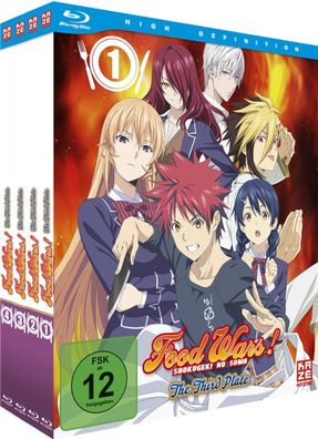 Food Wars! - Staffel 3 - Gesamtausgabe - Bundle Vol.1-4 - Blu-Ray - NEU