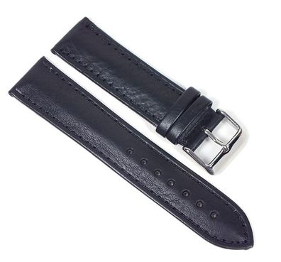 Soft-Kalb Uhrenarmband Leder schwarz