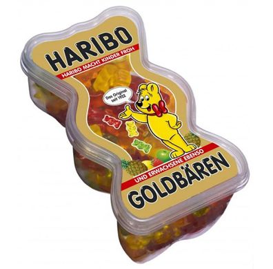 Haribo Goldbären 450g Kunststoff-Dose in Bären Form