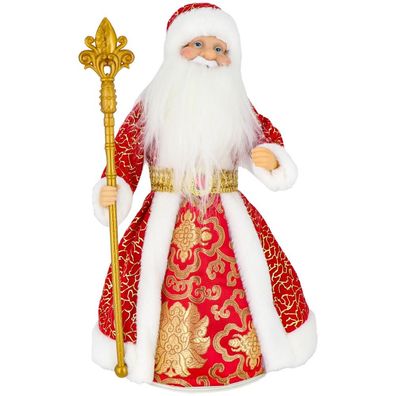 Ded Moros Väterchen Frost Weihnachtsmann Dekofigur 40cm mit Bonbonbehälter Weihnac...