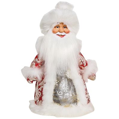 Ded Moros Väterchen Frost Weihnachtsmann Dekofigur 35 cm mit Bonbonbehälter Weihna...