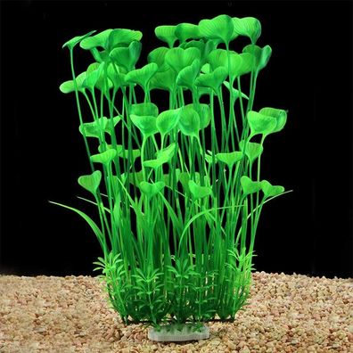 Große künstliche Aquarienpflanzen Dekoration Plastik C-green
