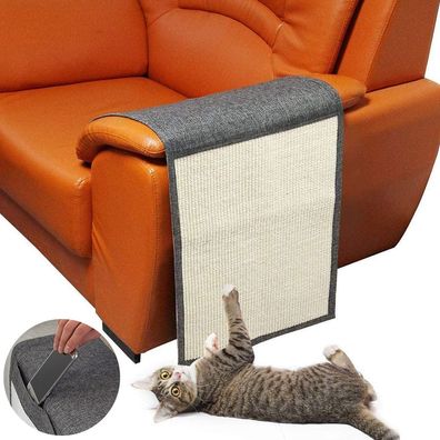 Katzen Kratzmatte Kratzschutz Sofa , Sisal Dark gray