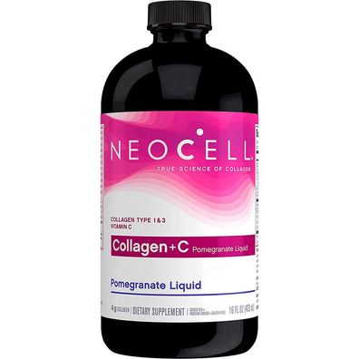 Neocell, Collagen + Vitamin C Pomegranate Liquid, 473ml (16oz)