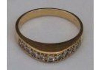 memory Memorie Ring 0.44 Carat Brillant Diamant 750 Gold