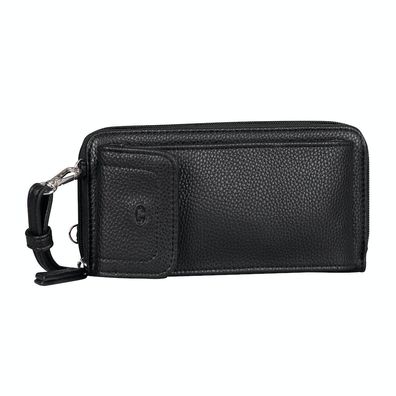 schwarze Tom Tailor Handytasche Smartphonetasche mit Geldbörse