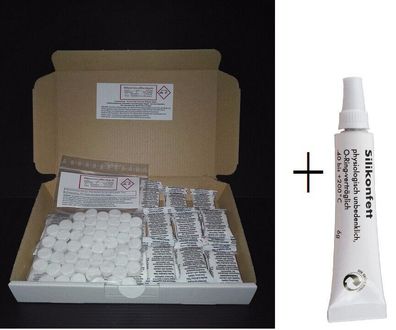 50 Reinigungstabs+ 48 Entkalkungstabs + Silikonfett 6g für WMF Kaffeevollautomaten