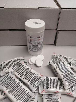 10 Entkalker Tabs 16g + 30 Reiniger Tabs 1,6g + Dose für JURA Impressa