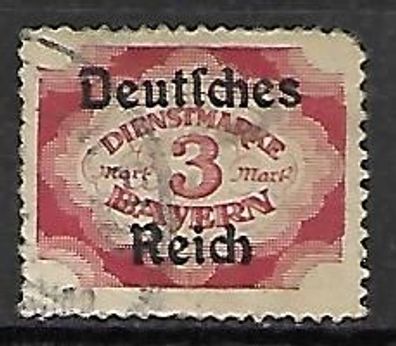 Deutsches Reich gestempelt Dienstmarke Michel-Nummer 50