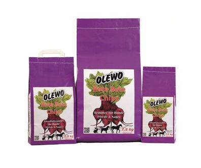 Olewo Rote - Bete - Chips für Hund, Pferd und Nager