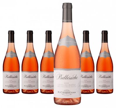 6 x M. Chapoutier Belleruche Côtes-du-Rhône Rosé AOC – 2022