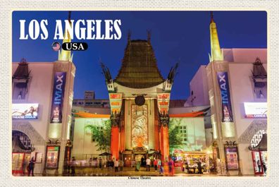 Holzschild 20x30 cm - Los Angeles USA Chinese Theatre Deo
