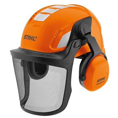 STIHL Helmset Advance Vent Orange mit Metallgitter
