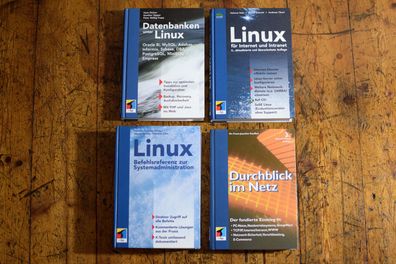 4 Stück Buch mitp Verlag Linux Datenbanken Internet Mysql Nachschlagewerke