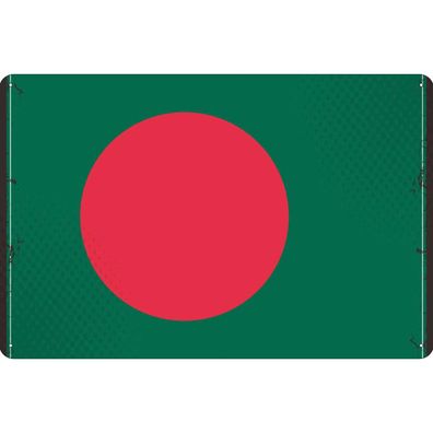 vianmo Blechschild Wandschild 20x30 cm Bangladesch Fahne Flagge