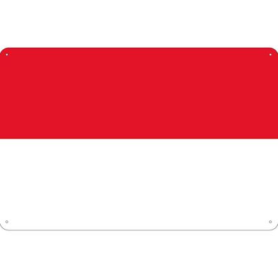 vianmo Blechschild Wandschild 20x30 cm Monaco Fahne Flagge
