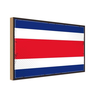 Holzschild 18x12 cm - Costa Ricas Costa Rica
