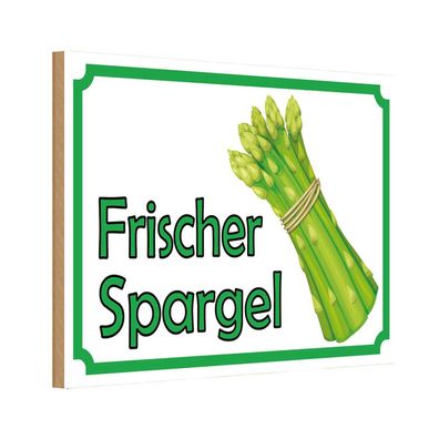 vianmo Holzschild 18x12 cm Essen Trinken frischer Spargel Restaurant