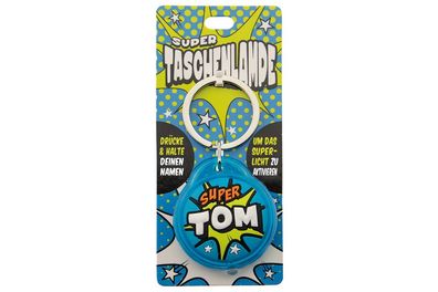 Schluesselanhaenger Super Taschenlampe mit Namen Tom