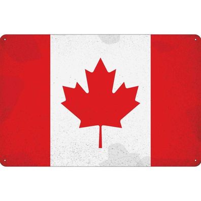 vianmo Blechschild Wandschild 18x12 cm Kanada Fahne Flagge
