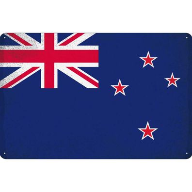 vianmo Blechschild Wandschild 20x30 cm Neuseeland Fahne Flagge