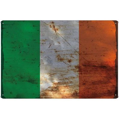 vianmo Blechschild Wandschild 20x30 cm Irland Fahne Flagge