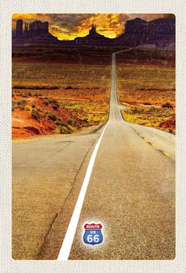 Blechschild 20x30 cm - Amerika USA Route 66 Straße Gebirge