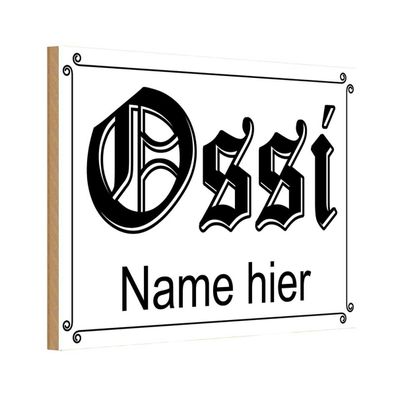 vianmo Holzschild 20x30 cm Dekoration Ossi Name hier DDR