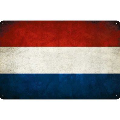 vianmo Blechschild Wandschild 20x30 cm Niederlande Fahne Flagge